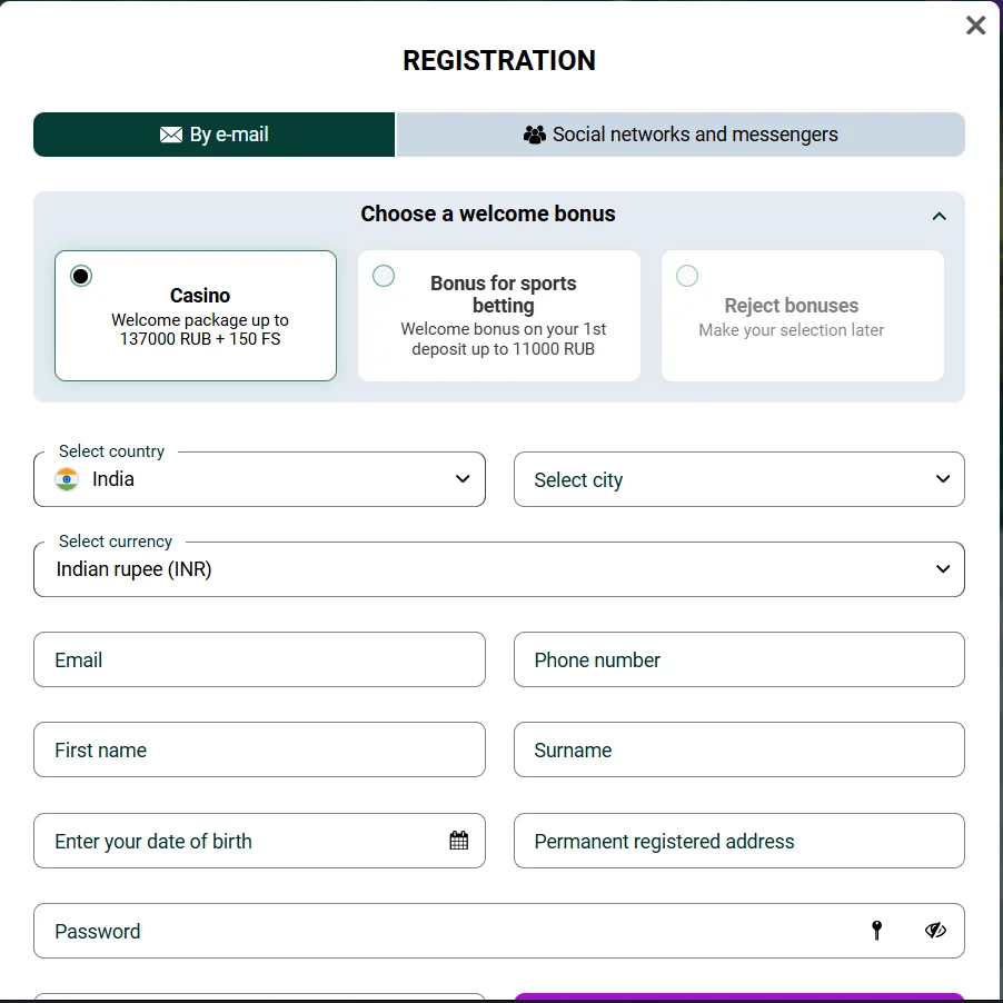 Step 2 Create an Account